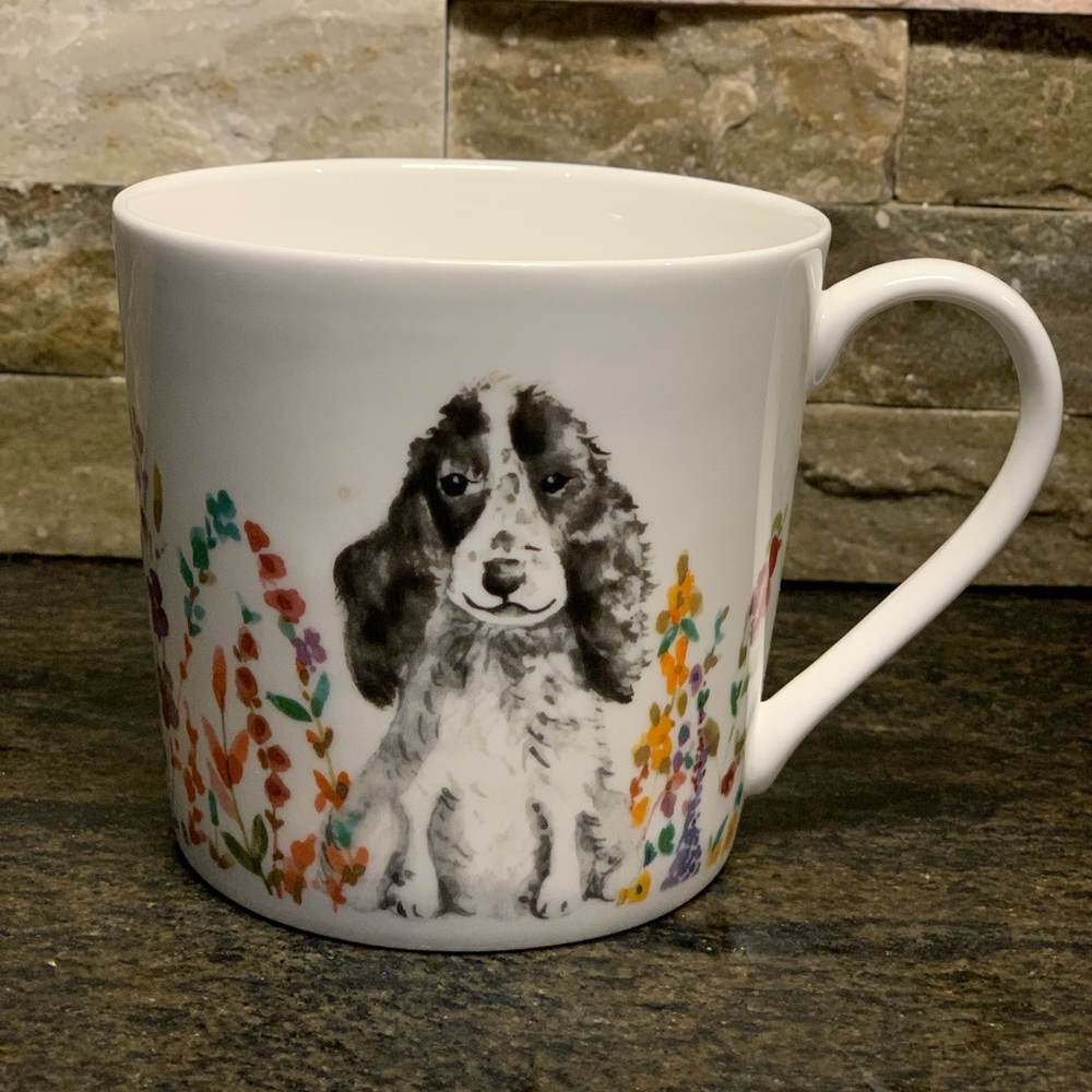 ROSE OF ENGLAND | Spaniel and Flowers Bone China Mug